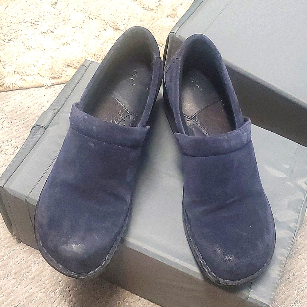 BOC clogs sway leather dark navy blue